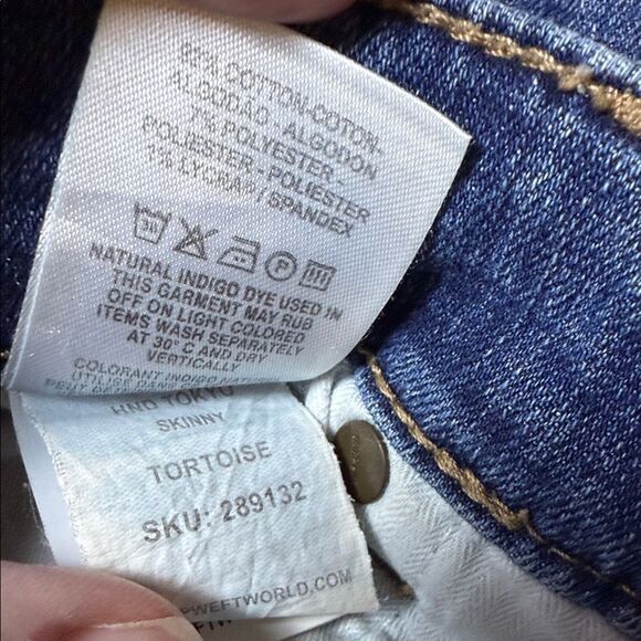 Warp + Weft Men's Slim Blue Denim Jeans - Picture 8 of 10